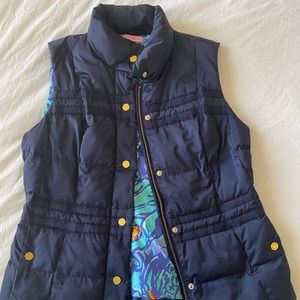 Lilly Pulitzer Kate Puffer Vest in size M